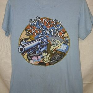 VINTAGE RARE 1979 LYNYRD SKYNYRD Tshirt Size Small Blue.